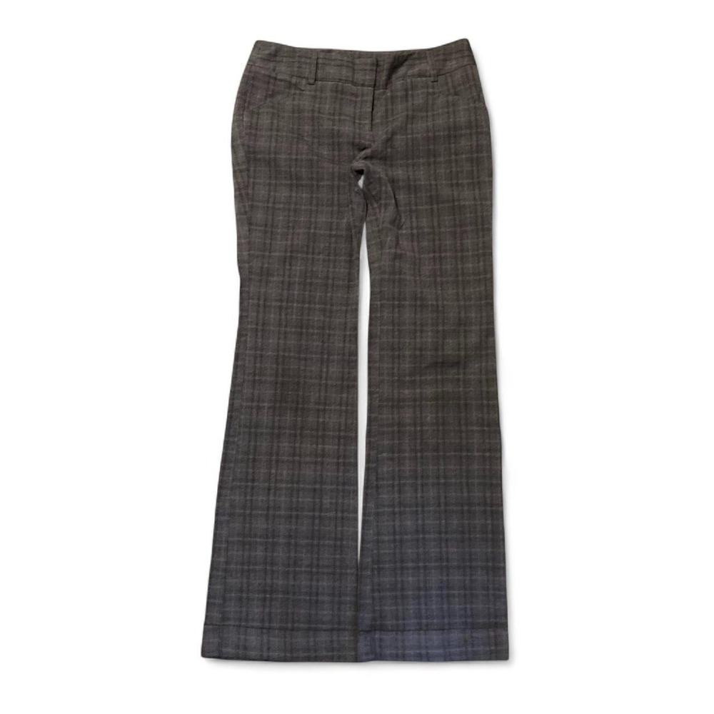 Star city grey plaid flare trousers vintage 00s office siren women's size 5/28